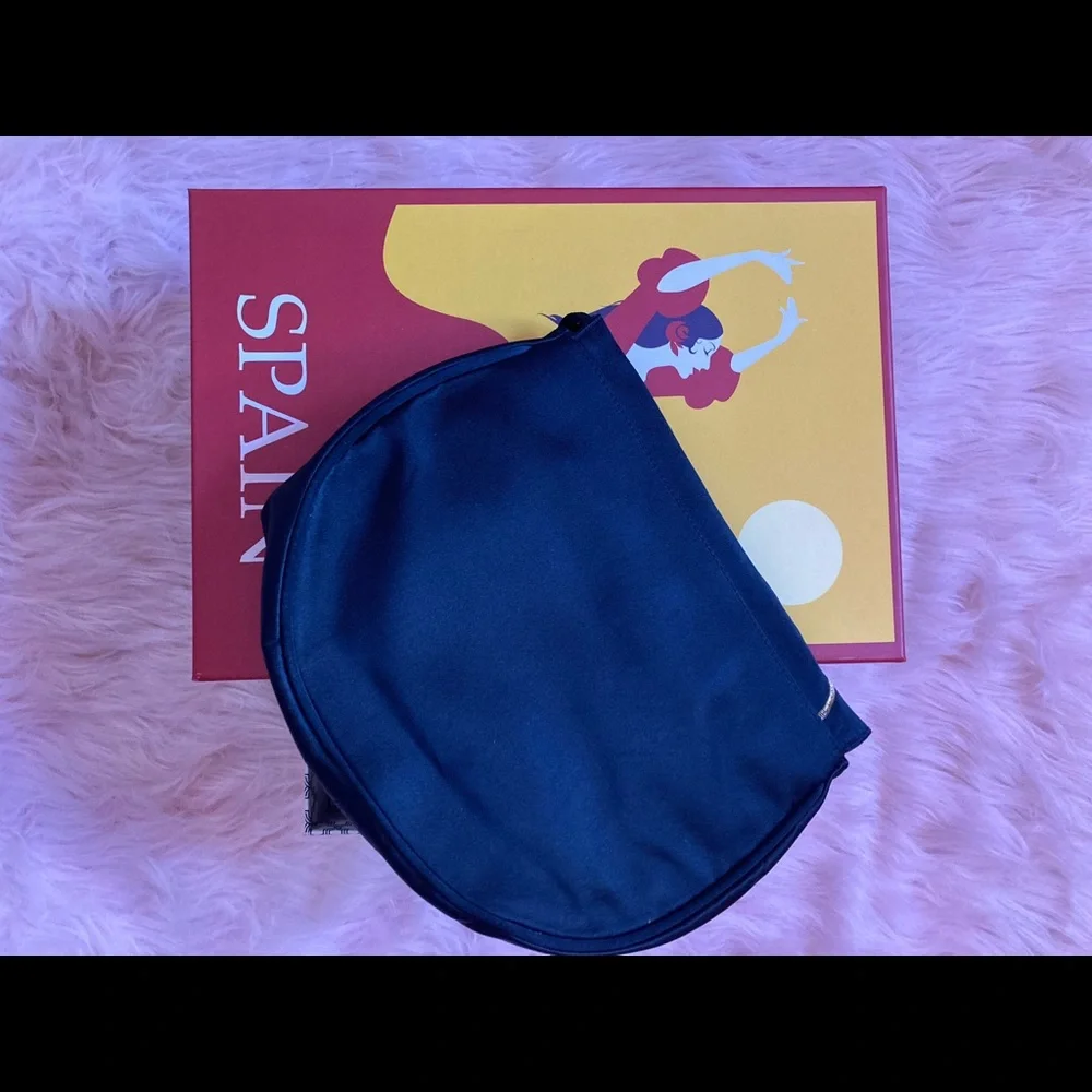 Stuart Weitzman Vintage Black Satin Purse - Picture 7 of 11